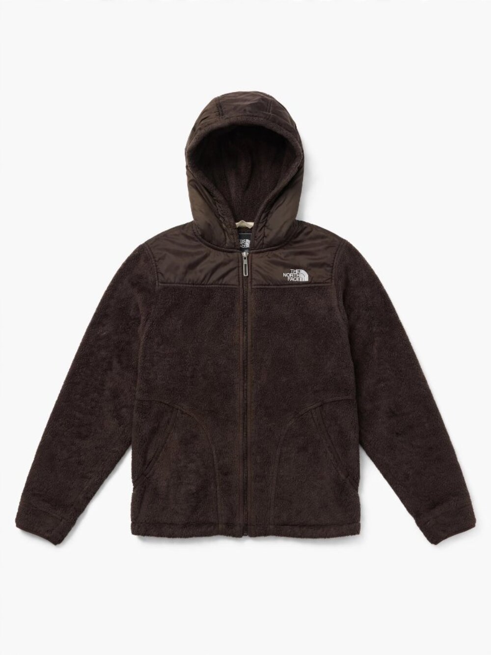 The North Face Fleece Jacket Women's S Brown Hooded Full Zip